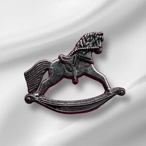 Vintage Rocking Horse Pin By HMK